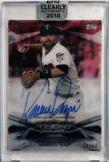Brian Dozier Auto /50 2018 Clearly Authentic
