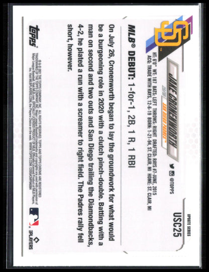 Jake Cronenworth RC Purple