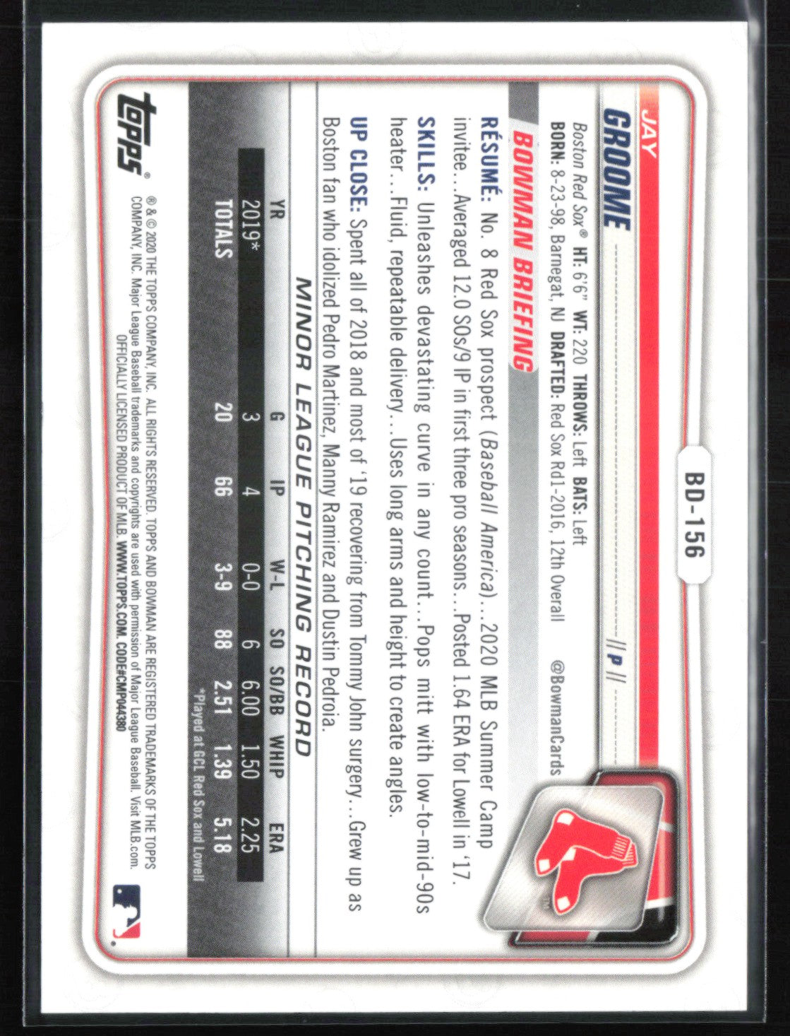 Jay Groome Blue /150