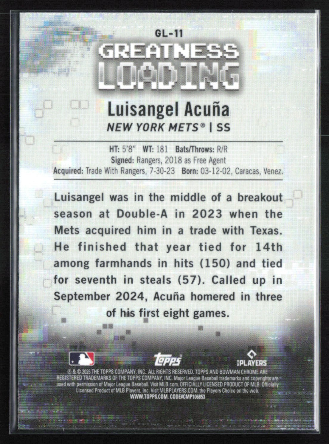 Luisangel Acuna RC