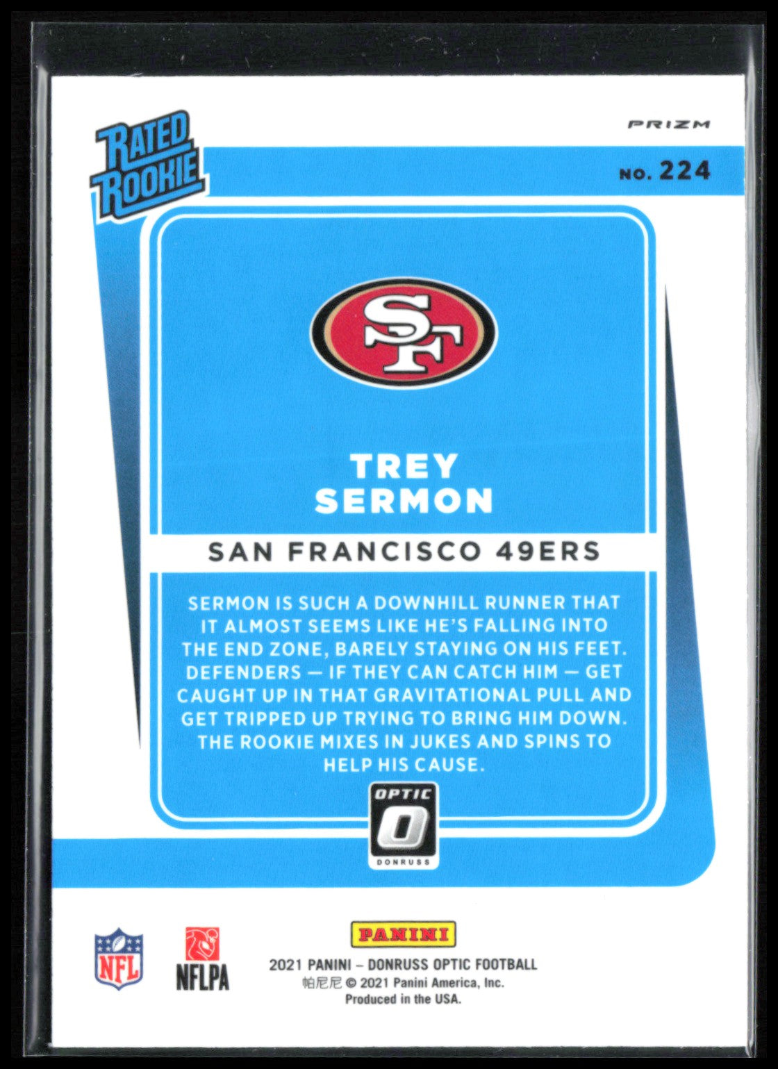 Trey Sermon RC Blue Scope