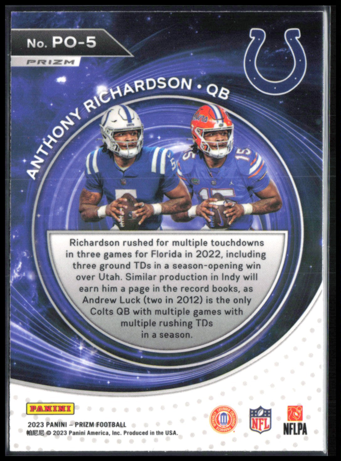 Anthony Richardson RC Portals Green Prizm