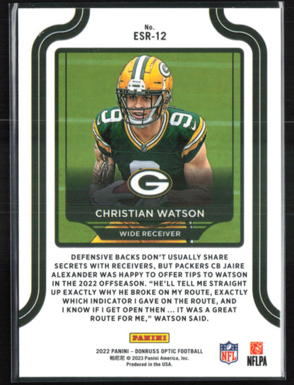 Christian Watson RC Elite Series Rookies