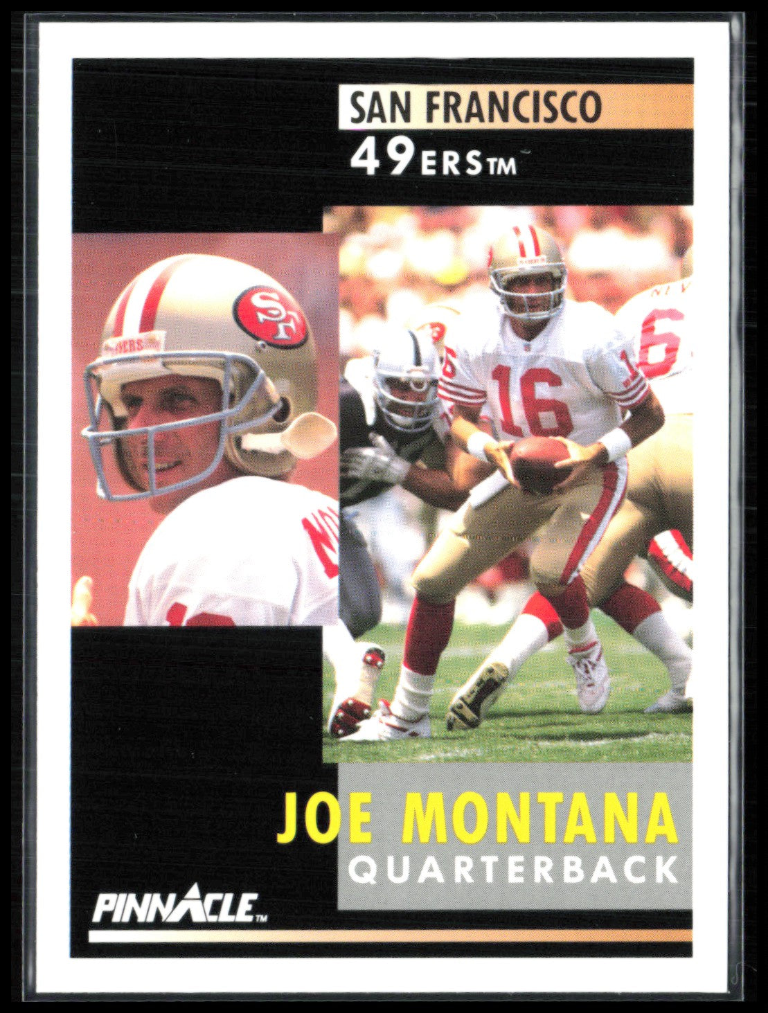 Joe Montana 1991 Pinnacle