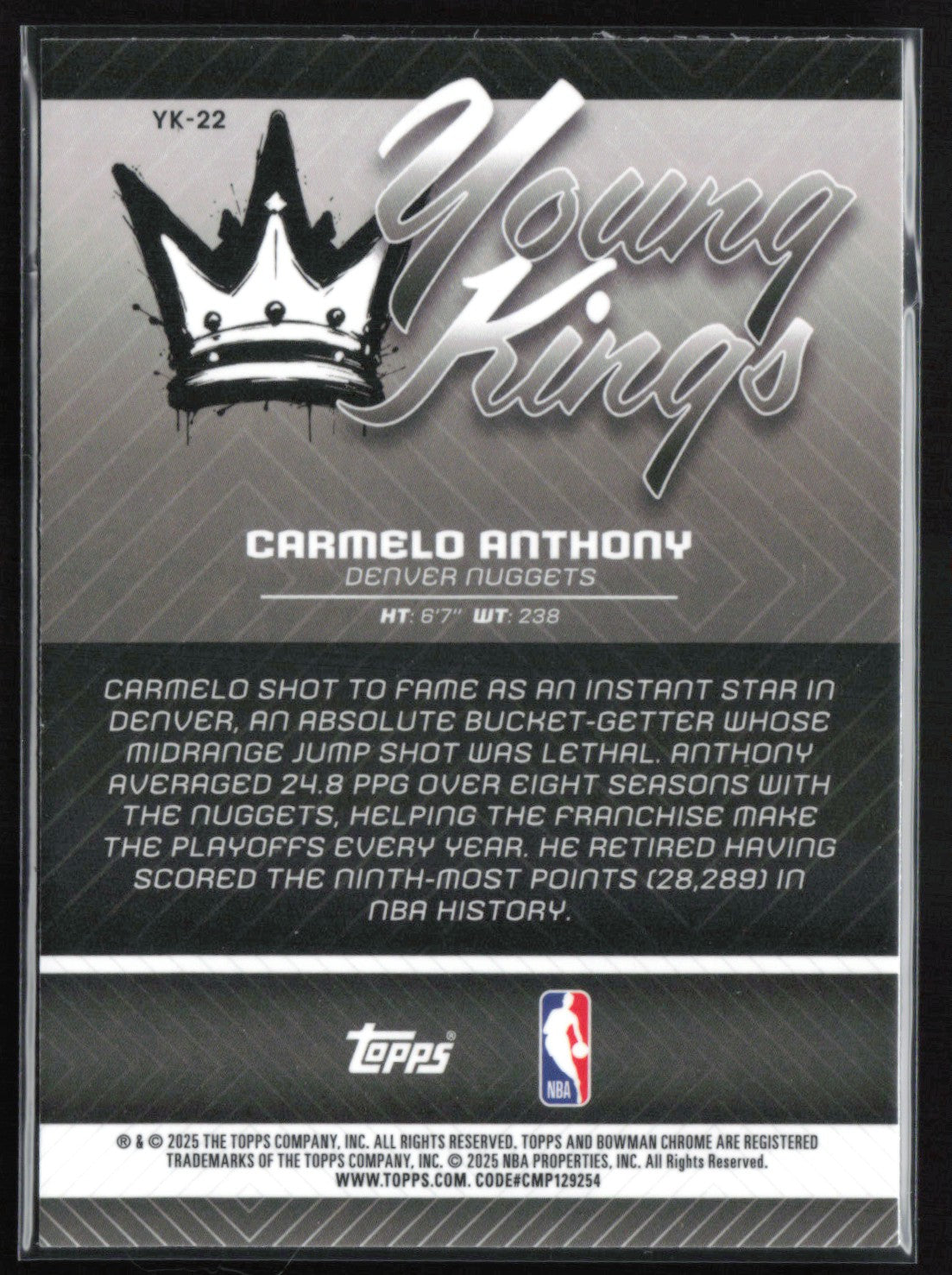 Carmelo Anthony Young Kings
