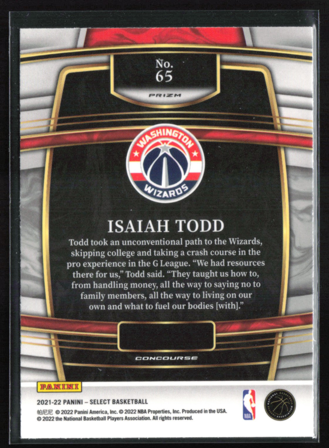 Isaiah Todd RC Red Wave