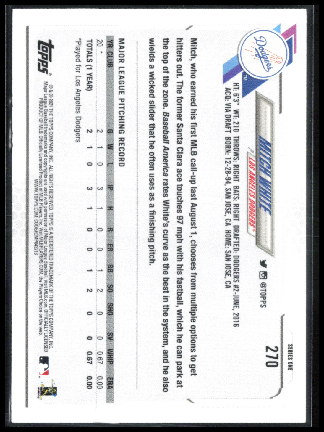 Mitch White RC Rainbow Foil