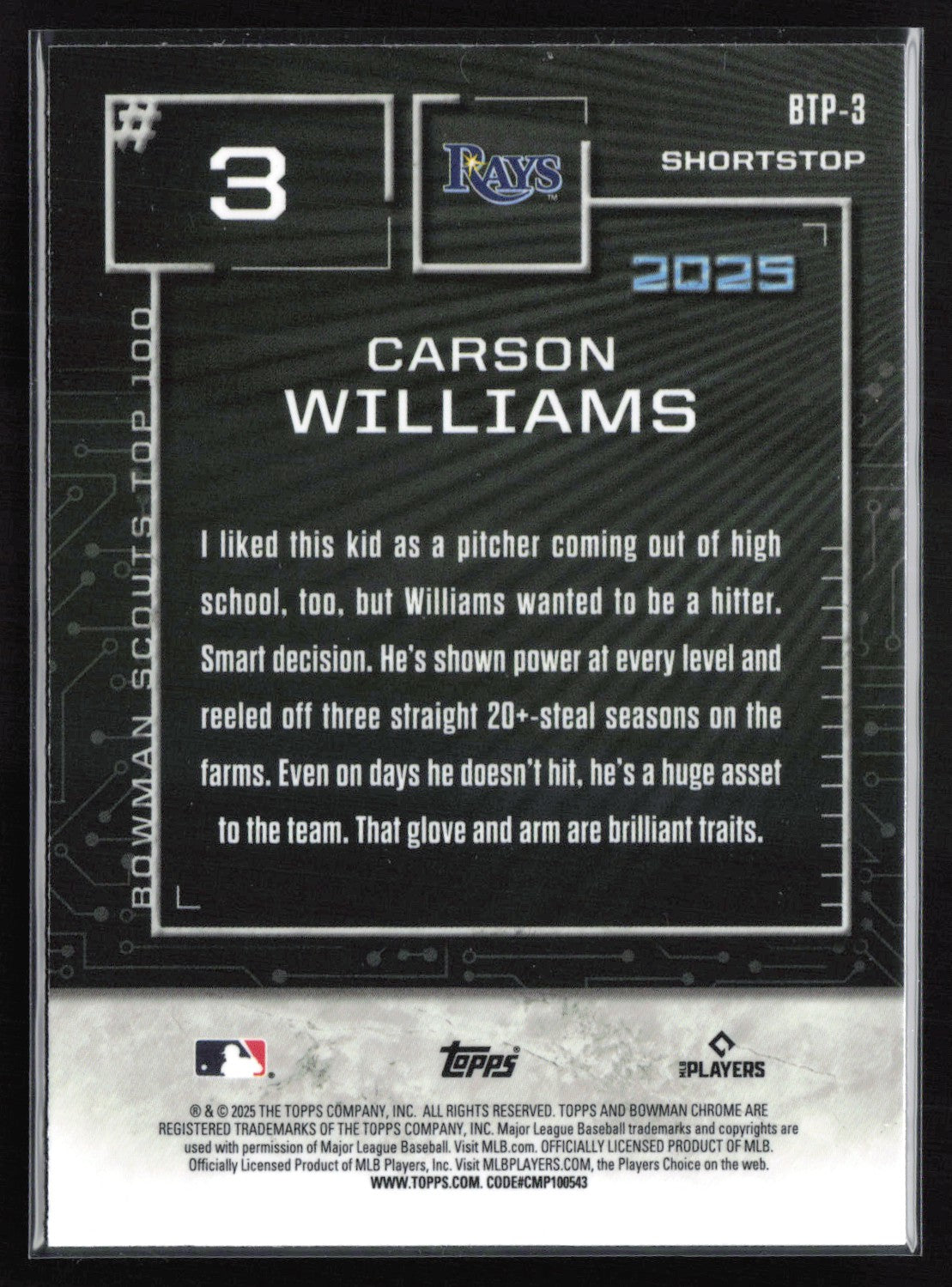 Carson Williams Top 100