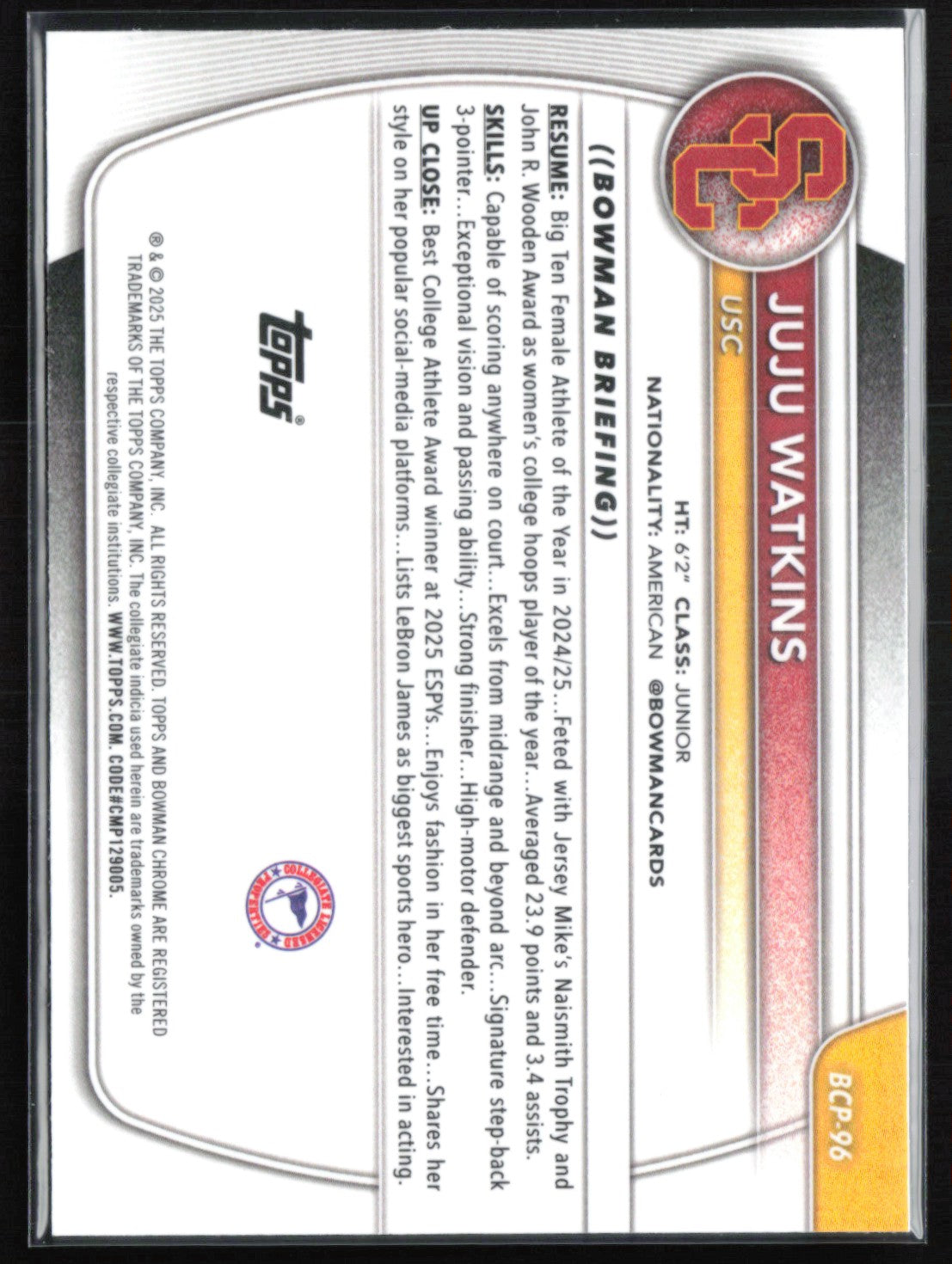 Juju Watkins Prospects