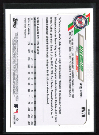 Alex Kirilloff RC Santa's Sack Variation