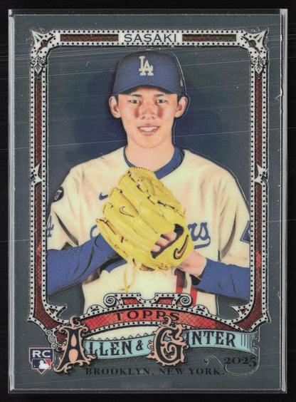 Roki Sasaki RC Topps Chrome A&G