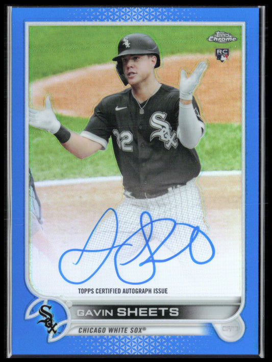 Gavin Sheets RC Auto Blue Refractor /150