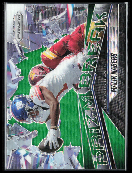 Malik Nabers Prizm Break Green Wave