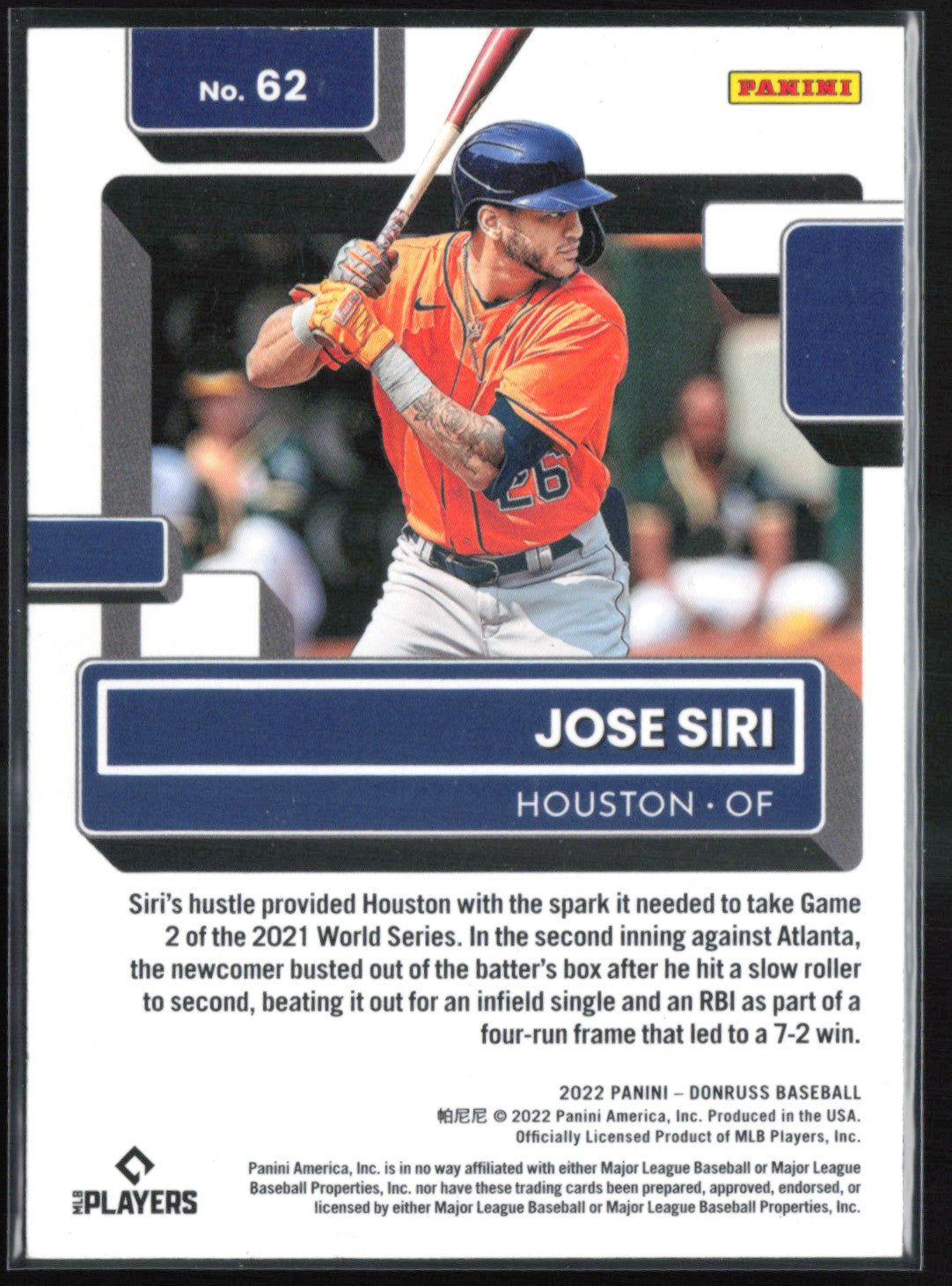 Jose Siri RC Orange Foil