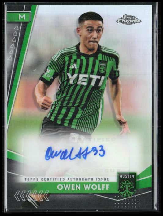 Owen Wolff Auto 2024 Topps Chrome MLS