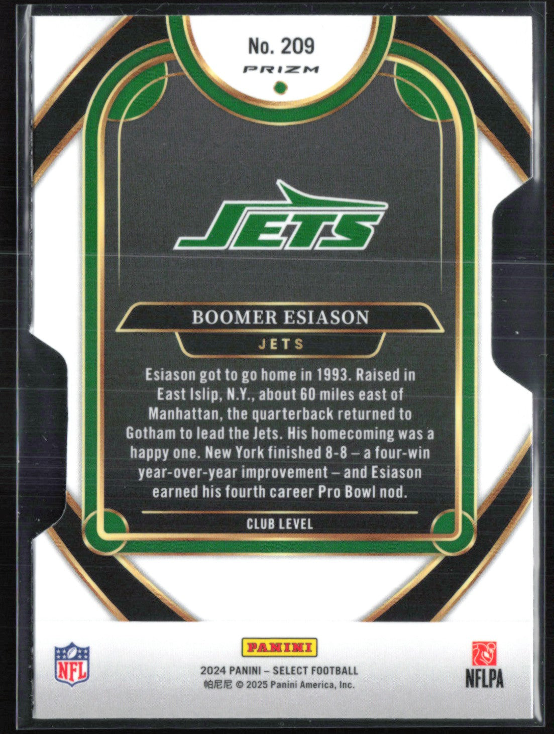 Boomer Esiason Silver Die-Cut