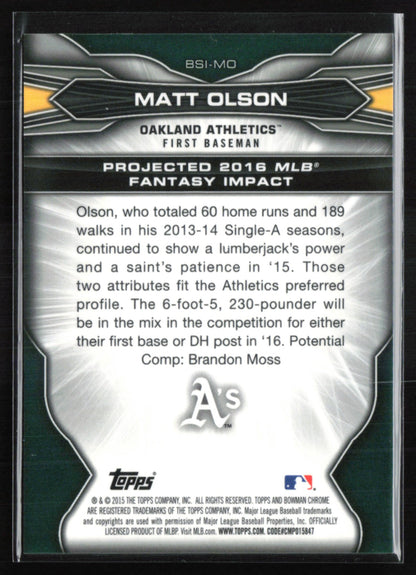 Matt Olson Bowman Scouts