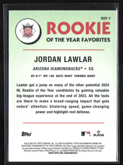 Jordan Lawlar RC