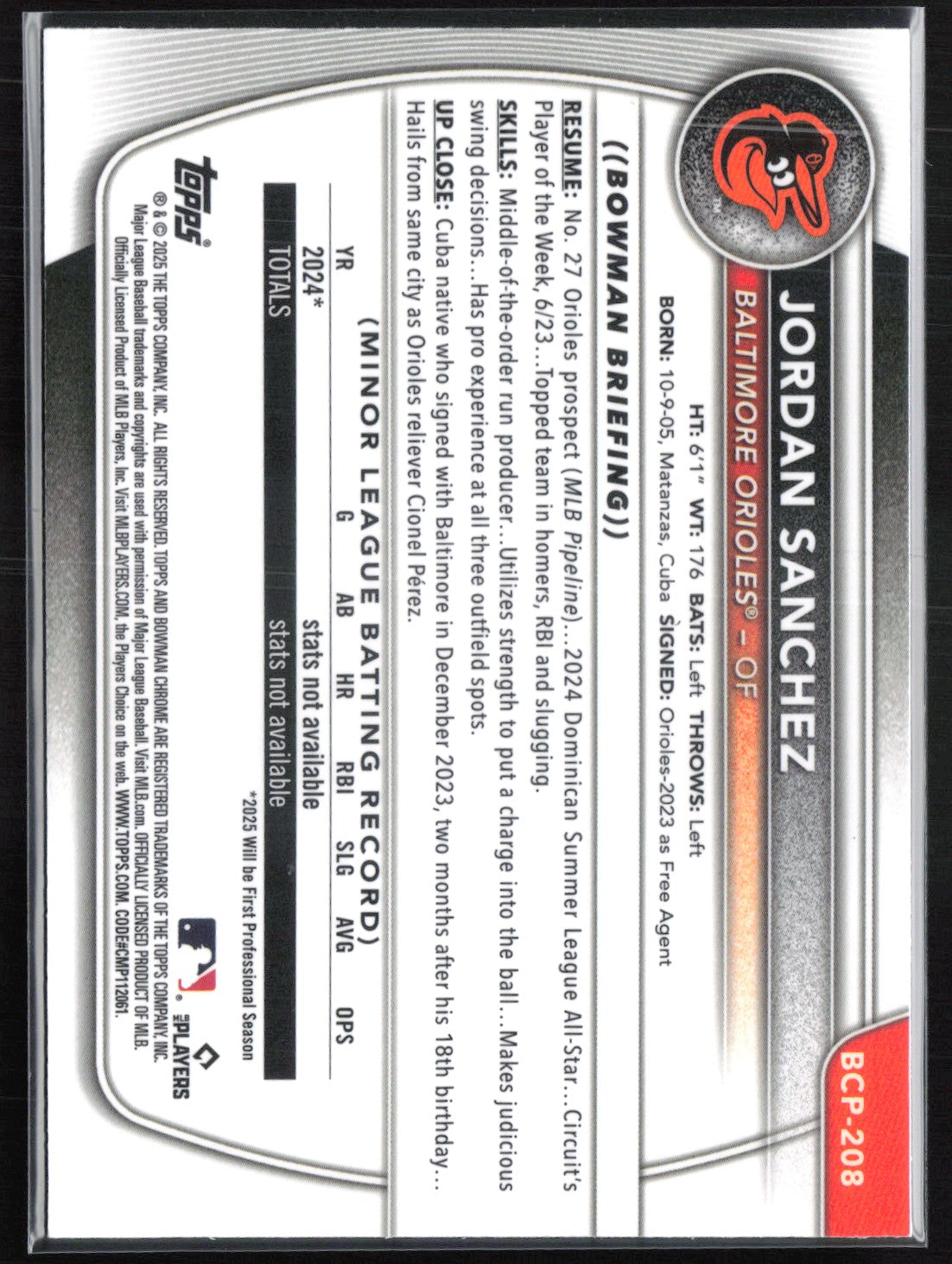 Jordan Sanchez 1st Bowman Lazer