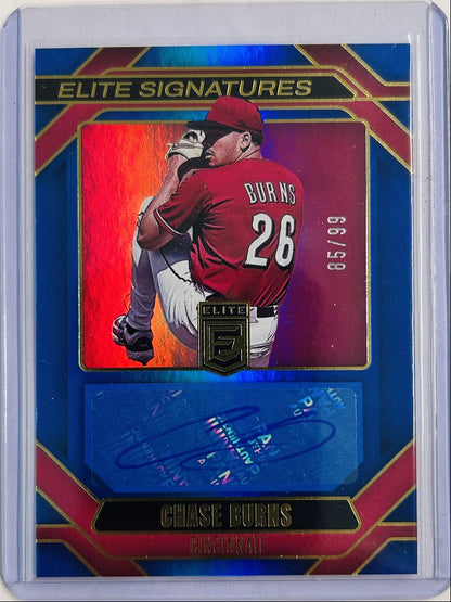 Chase Burns Auto /99 Elite Signatures Blue 2026 Donruss Elite