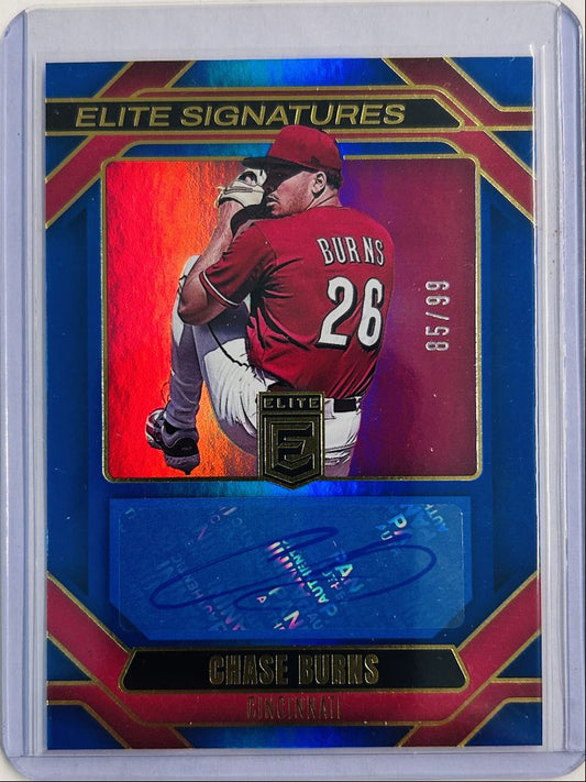 Chase Burns Auto /99 Elite Signatures Blue 2026 Donruss Elite