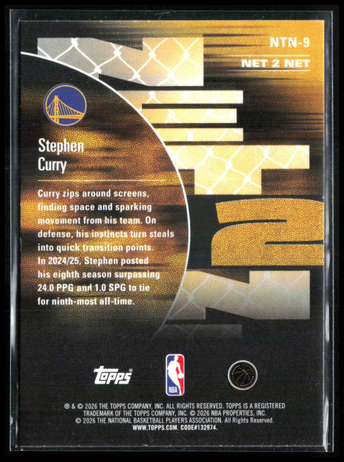 Stephen Curry Net 2 Net