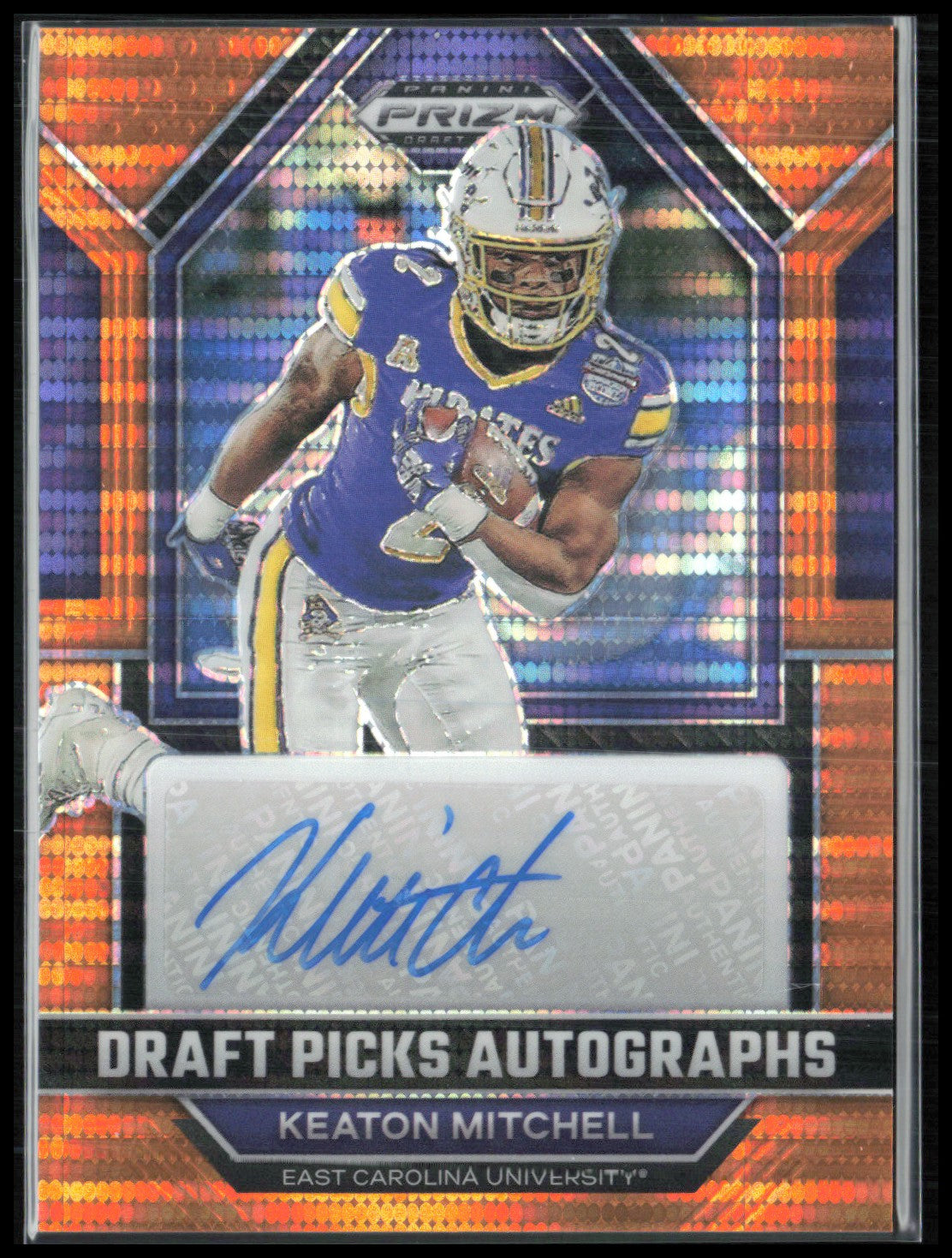 Keaton Mitchell Auto /49 Orange Pulsar