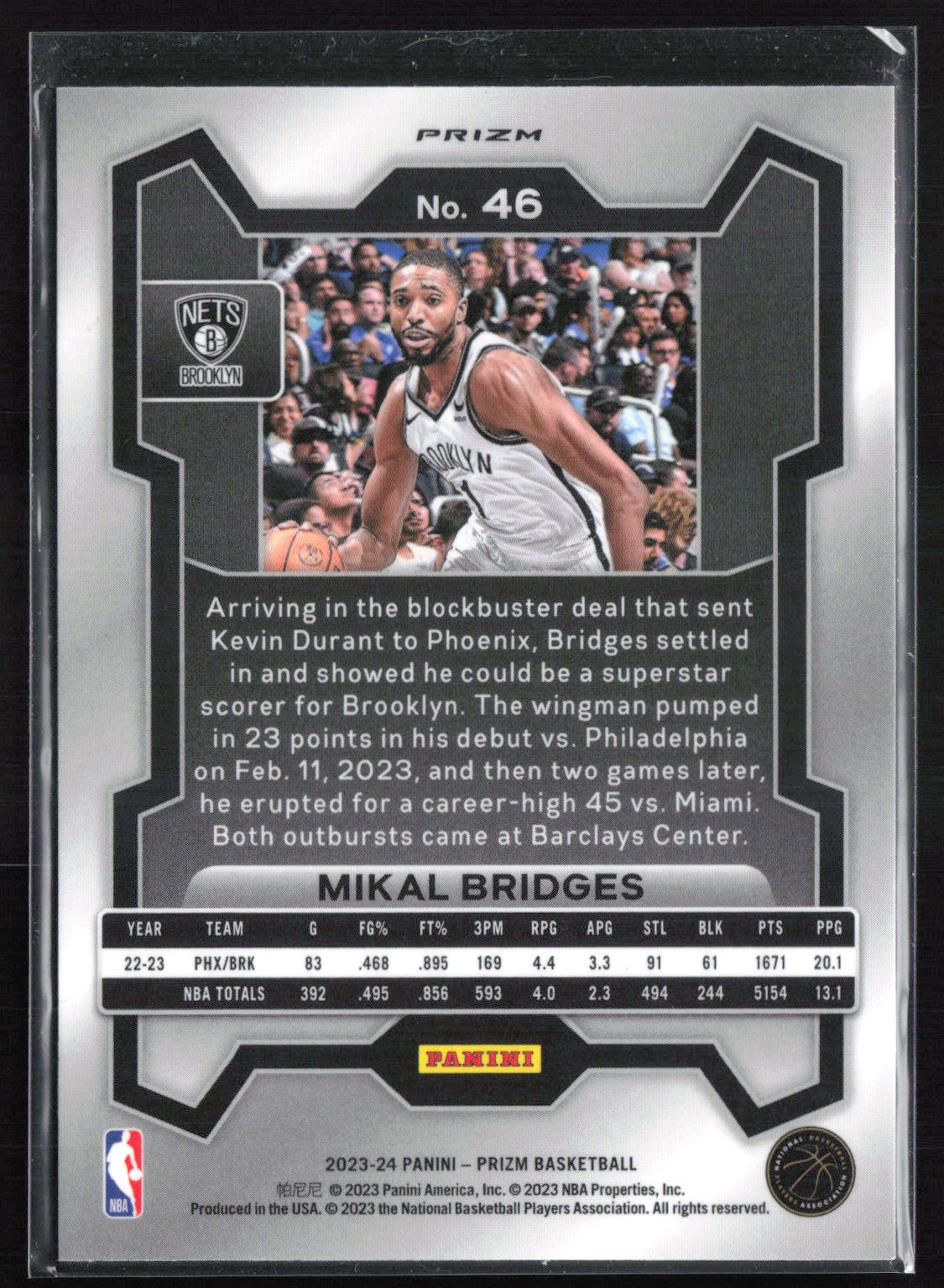 Mikal Bridges Pink Ice