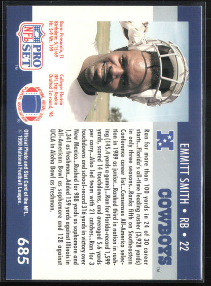 Emmitt Smith 1990 Pro Set