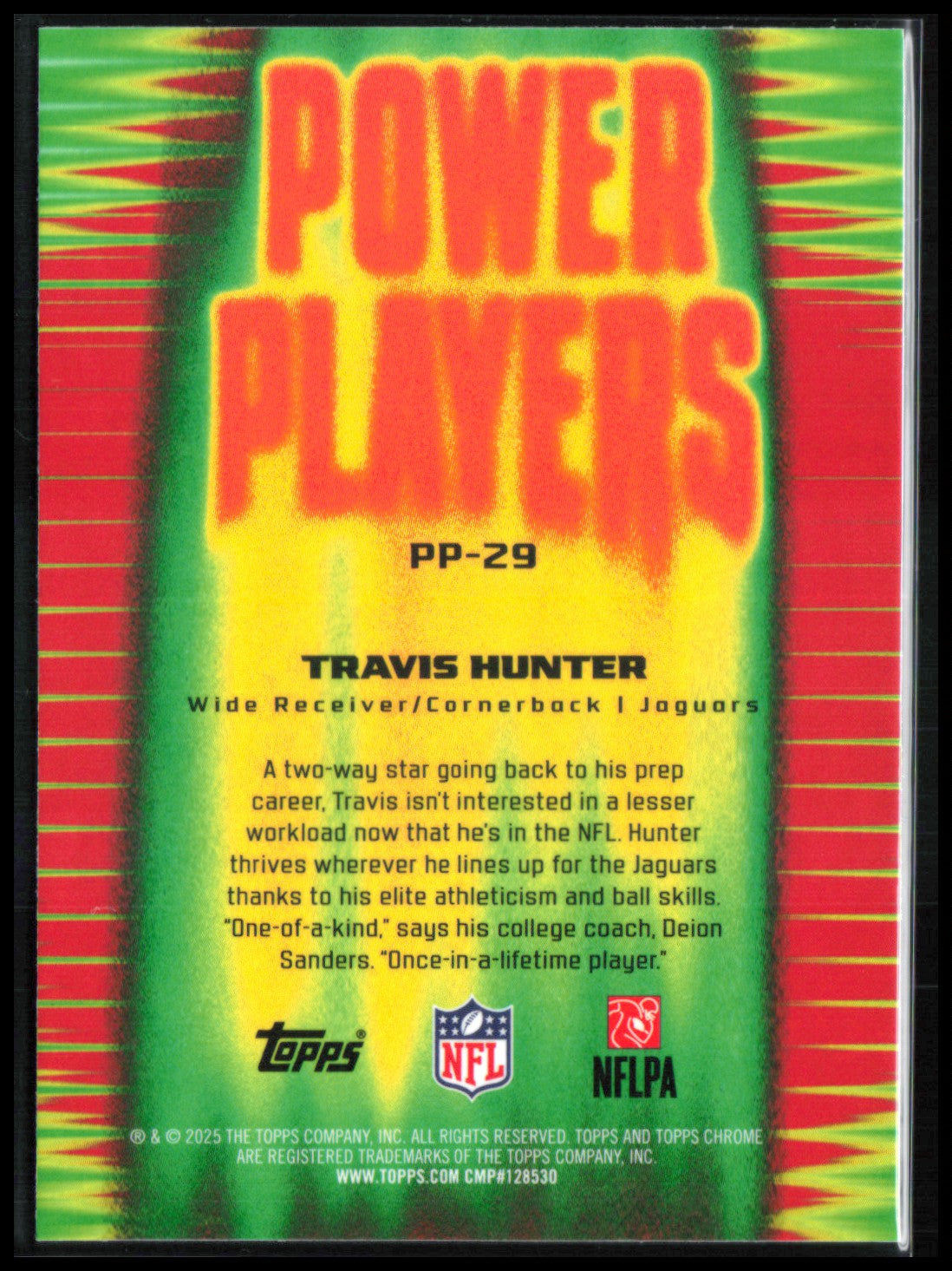 Travis Hunter RC X-Fractor Power Players
