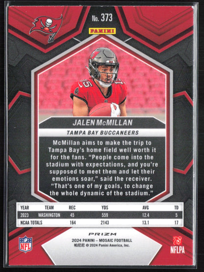 Jalen McMillan RC Green Mosaic
