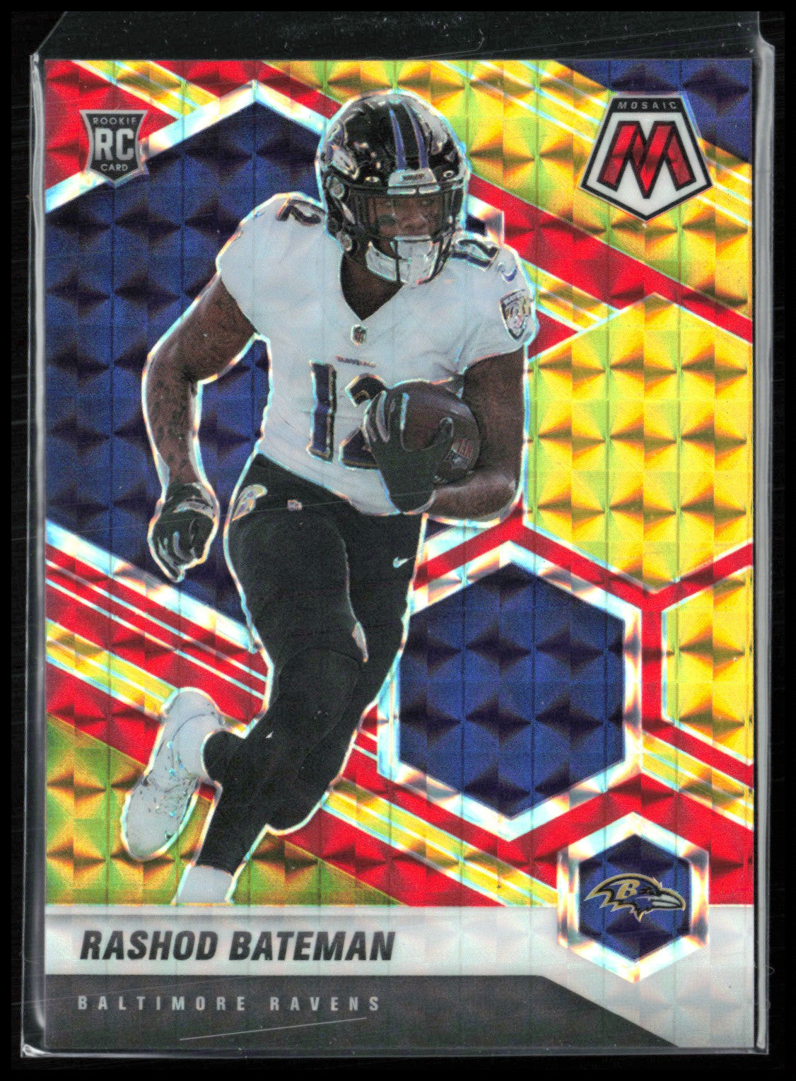 Rashod Bateman RC Red Yellow Choice /80