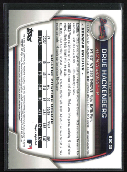 Drue Hackenberg 1st Bowman Refractor