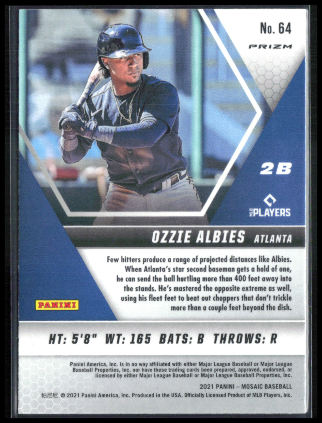 Ozzie Albies Mosaic Prizm