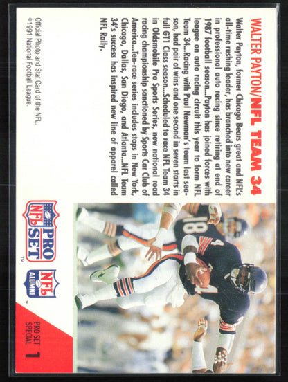 Walter Payton Pro Set