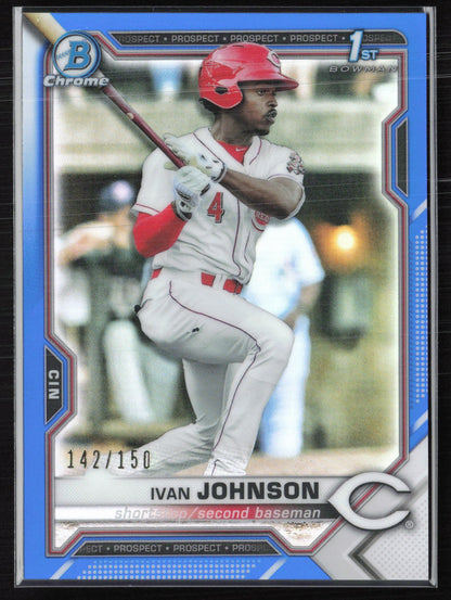 Ivan Johnson 1st Bowman Blue Refractor /150