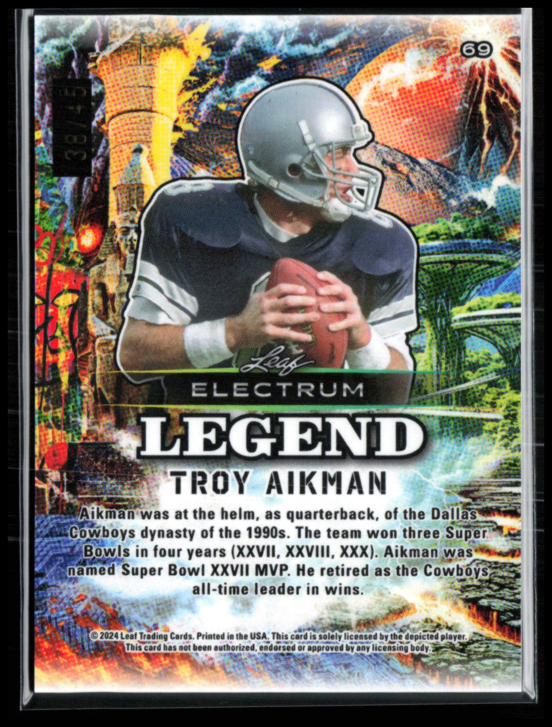 Troy Aikman Electrum Legend /45