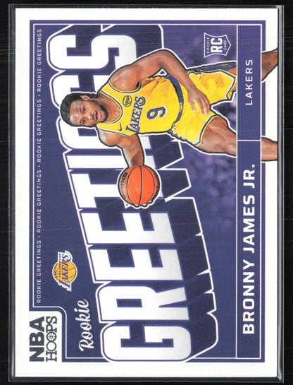 Bronny James Jr. RC Rookie Greeings