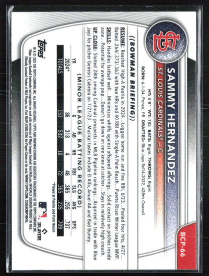 Sammy Hernandez 1st Bowman