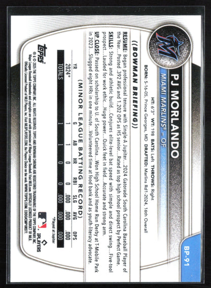 PJ Morlando 1st Bowman