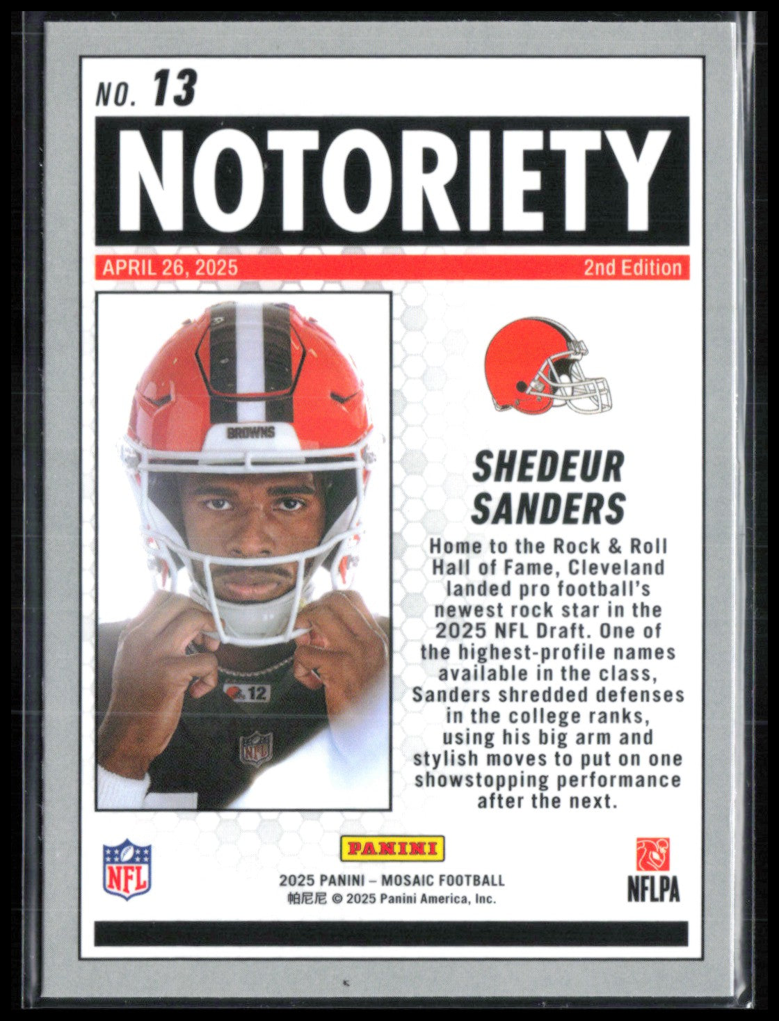 Shedeur Sanders RC Notoriety