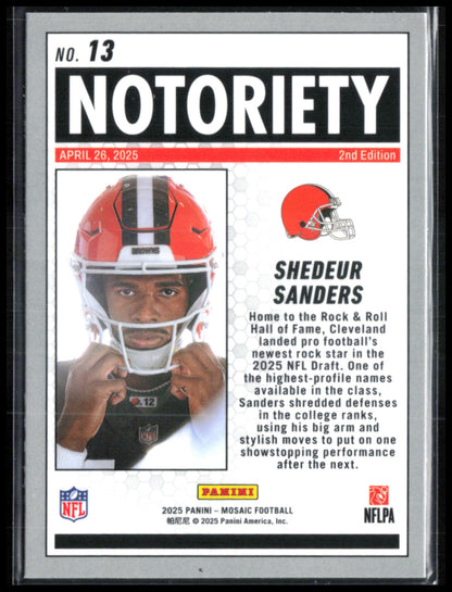 Shedeur Sanders RC Notoriety