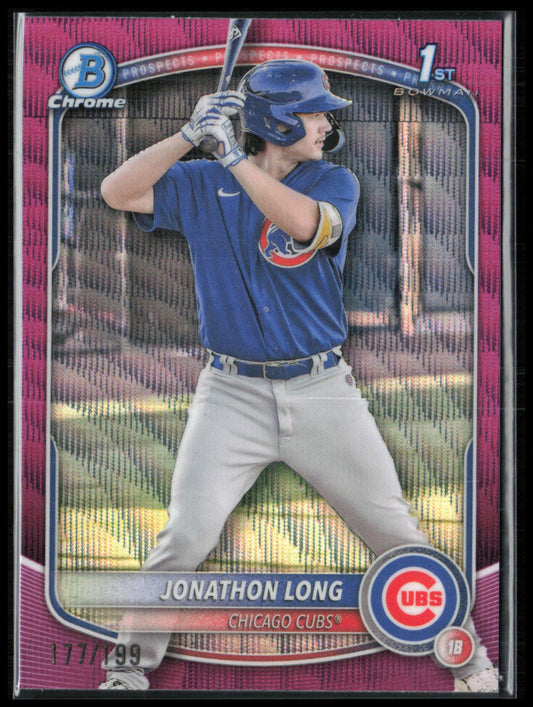 Jonathon Long 1st Bowman Fuchsia Wave /199