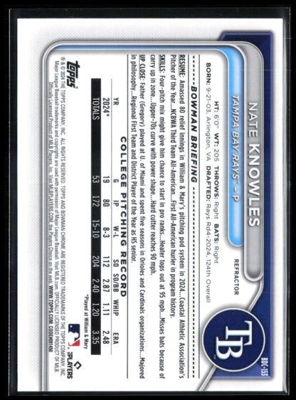 Nate Knowles 1st Bowman Refractor