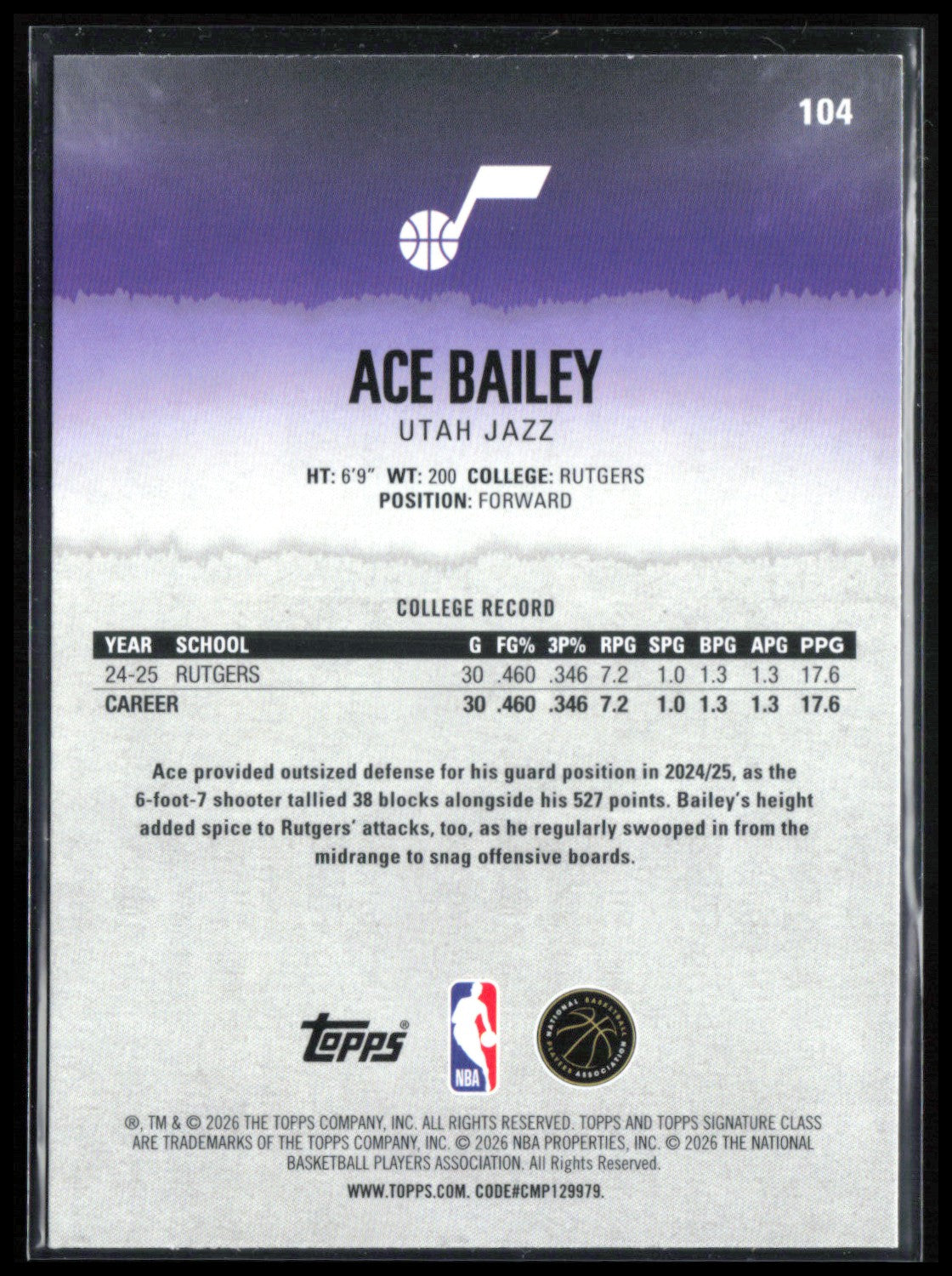 Ace Bailey RC