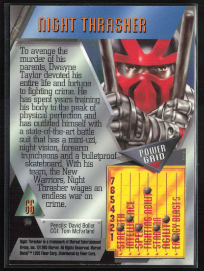 Night Thrasher 1996 Marvel Metal