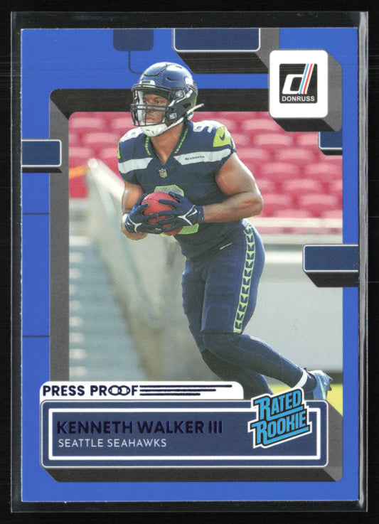 Kenneth Walker III RC Press Proof Blue