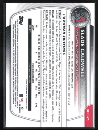 Slade Caldwell 1st Bowman