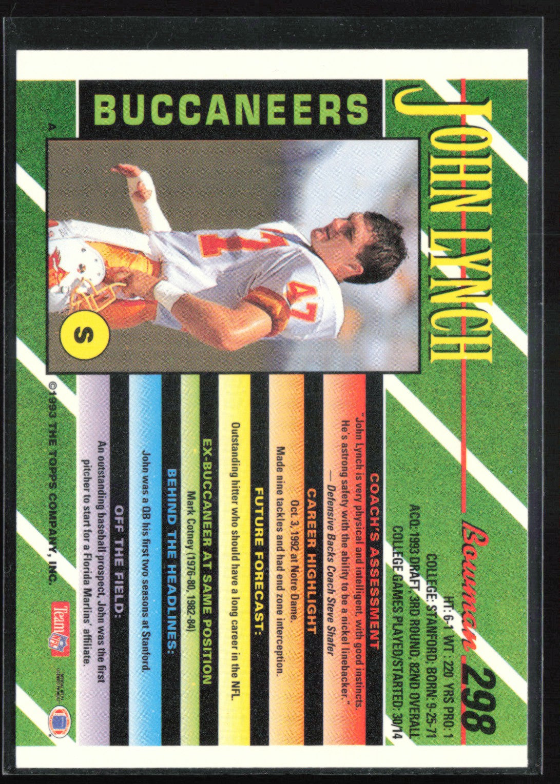 John Lynch 1993 Bowman