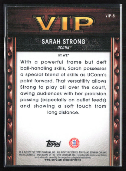 Sarah Strong VIP